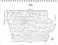 Iowa State Map, Webster County 1968